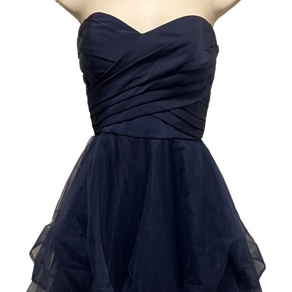 La Femme Fashions Strapless Cocktail Dress Size: 0